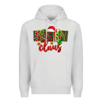 Dove Grey christmas sassy claus Premium Hoodie - FaDigitalArtStudio