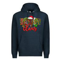 Navy christmas sassy claus Premium Hoodie - FaDigitalArtStudio