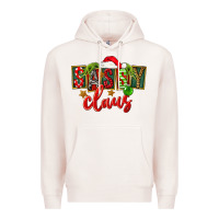 Pale Pink christmas sassy claus Premium Hoodie - FaDigitalArtStudio