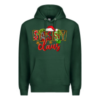 Sports Green christmas sassy claus Premium Hoodie - FaDigitalArtStudio