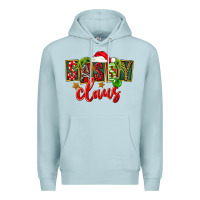 Blue Mist christmas sassy claus Premium Hoodie - FaDigitalArtStudio