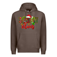 Coffee christmas sassy claus Premium Hoodie - FaDigitalArtStudio