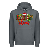 Rock christmas sassy claus Premium Hoodie - FaDigitalArtStudio