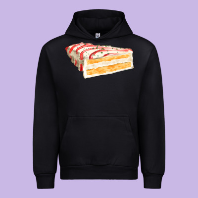 White Christmas Cake Urban Hoodie Designed By Fadigitalartstudio
