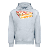 Heather Grey white christmas cake Urban Hoodie - FaDigitalArtStudio