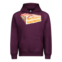 Mauve Wine white christmas cake Urban Hoodie - FaDigitalArtStudio