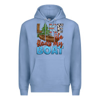 Colony Blue lake life floats my boat Premium Hoodie - HRA Design Shop