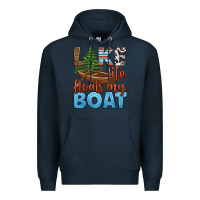 Navy lake life floats my boat Premium Hoodie - HRA Design Shop