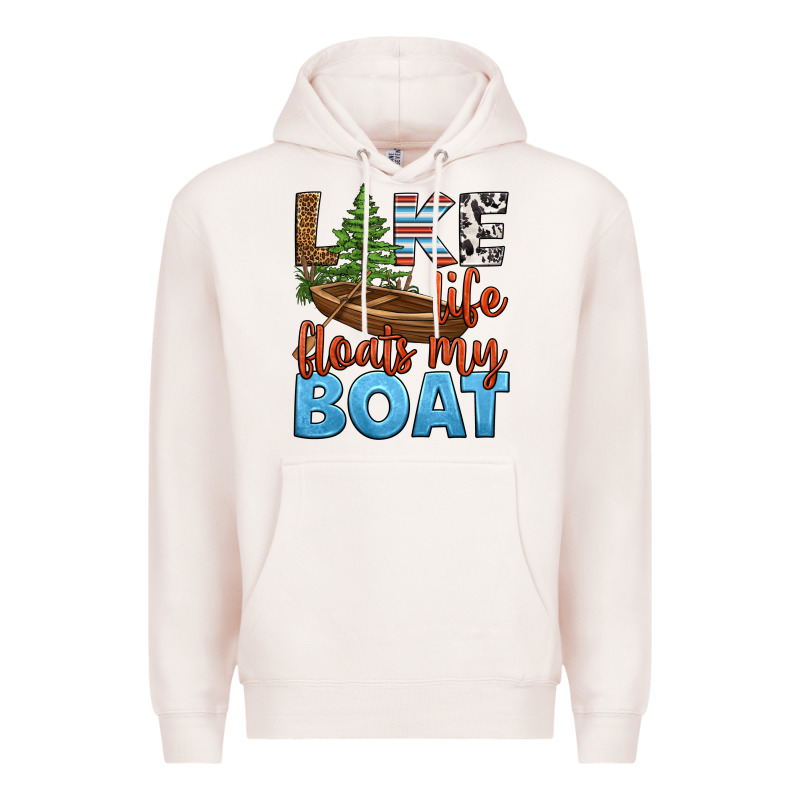 Lake Life Floats My Boat Premium Hoodie by HRA Design Shop | Teevron