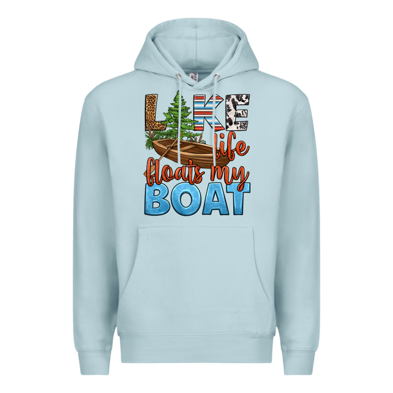 Lake Life Floats My Boat Premium Hoodie by HRA Design Shop | Teevron