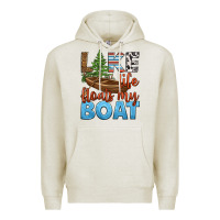 Oatmeal Heather lake life floats my boat Premium Hoodie - HRA Design Shop