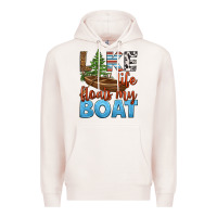 Pale Pink lake life floats my boat Premium Hoodie - HRA Design Shop