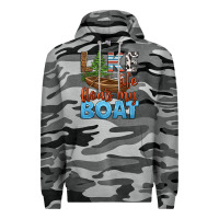 Slate Camo lake life floats my boat Premium Hoodie - HRA Design Shop