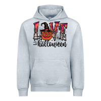 Heather Grey love halloween Urban Hoodie - CowhideDigitalArt