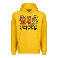 Lemon fall vibes and that nurse life Premium Hoodie - CowhideDigitalArt