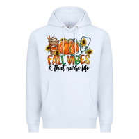 White fall vibes and that nurse life Premium Hoodie - CowhideDigitalArt