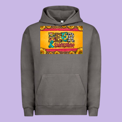 Beer And Sunshine Skinny Metal Can Holder Urban Hoodie Designed By Hra Design Shop