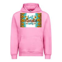 Fuchsia Pink best teacher ever skinny metal can holder Urban Hoodie - HRA Design Shop