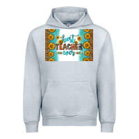 Heather Grey best teacher ever skinny metal can holder Urban Hoodie - HRA Design Shop