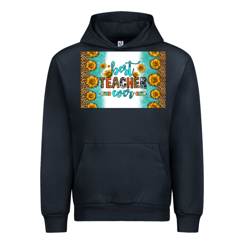 Best Teacher Ever Skinny Metal Can Holder Urban Hoodie by HRA Design Shop | Teevron