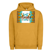 Pigment Peanut Butter best teacher ever skinny metal can holder Urban Hoodie - HRA Design Shop
