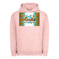Pigment Salmon best teacher ever skinny metal can holder Urban Hoodie - HRA Design Shop