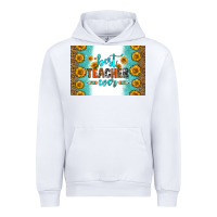 White best teacher ever skinny metal can holder Urban Hoodie - HRA Design Shop