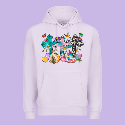 Western Rabbit With Cross And Flowers Premium Hoodie Designed By Neo Western