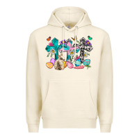 Tofu Western rabbit with Cross and flowers Premium Hoodie - Neo Western
