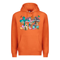 Carrot Western rabbit with Cross and flowers Premium Hoodie - Neo Western