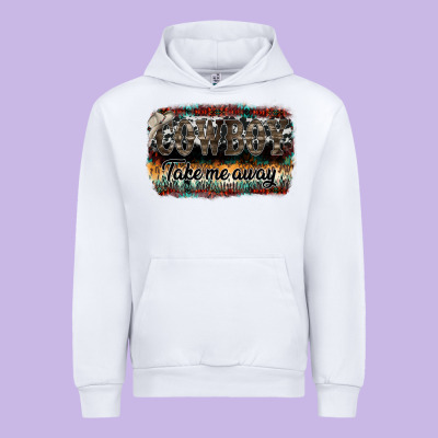 Cowboy Take Me Away Urban Hoodie Designed By Sublimationcraftshop