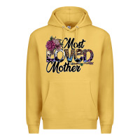 Antique Gold most loved mother Premium Hoodie - SublimationCraftShop