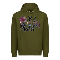 Army Green most loved mother Premium Hoodie - SublimationCraftShop