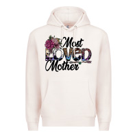 Pale Pink most loved mother Premium Hoodie - SublimationCraftShop