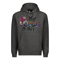Charcoal Heather most loved mother Premium Hoodie - SublimationCraftShop