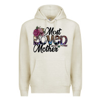 Oatmeal Heather most loved mother Premium Hoodie - SublimationCraftShop