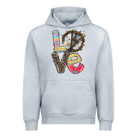 Heather Grey Love crown of thorns Easter Day Urban Hoodie - CowGirlArtShop