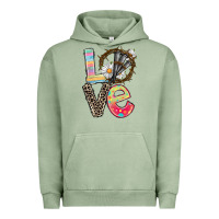 Pigment Oil Green Love crown of thorns Easter Day Urban Hoodie - CowGirlArtShop