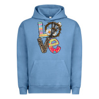 Pigment Pebble Blue Love crown of thorns Easter Day Urban Hoodie - CowGirlArtShop