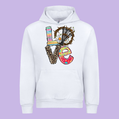 Love Crown Of Thorns Easter Day Urban Hoodie Designed By Cowgirlartshop