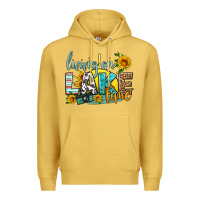 Antique Gold living on lake time Premium Hoodie - HRA Design Shop