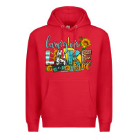 Red living on lake time Premium Hoodie - HRA Design Shop