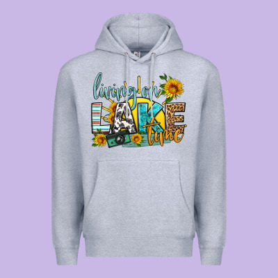 Living On Lake Time Premium Hoodie Designed By Hra Design Shop