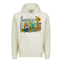 Oatmeal Heather living on lake time Premium Hoodie - HRA Design Shop