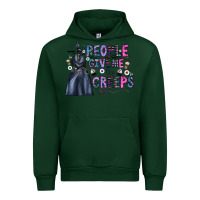 Forest Green people give me the creeps Urban Hoodie - CowhideDigitalArt