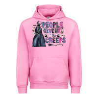 Fuchsia Pink people give me the creeps Urban Hoodie - CowhideDigitalArt