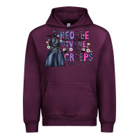 Mauve Wine people give me the creeps Urban Hoodie - CowhideDigitalArt