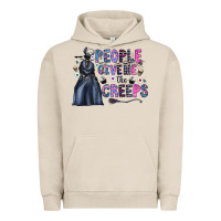Pigment French Oak people give me the creeps Urban Hoodie - CowhideDigitalArt