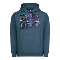 Pigment Midnight Navy people give me the creeps Urban Hoodie - CowhideDigitalArt