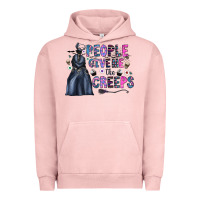 Pigment Salmon people give me the creeps Urban Hoodie - CowhideDigitalArt